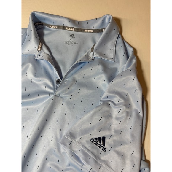 Men's Adidas Golf Polo Shirt Moisture Wicking Athletic Training Print Size XL - Picture 10 of 16